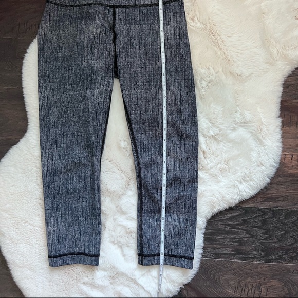 Lululemon Wunder Under Burlap Texture Cropped Leggings Size 4 - Picture 14 of 16